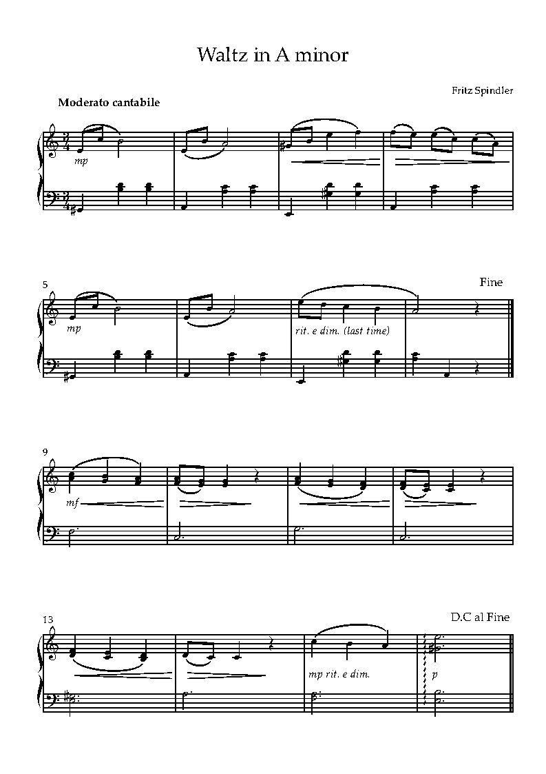 A小调圆舞曲